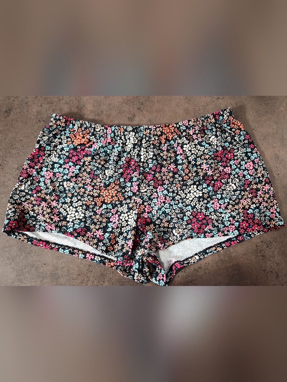 Lounge Shorts Women’s Size XL SO Brand Intimates Floral Elastic Waistband